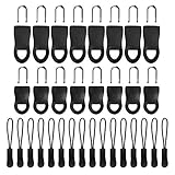 👍【Paket Beinhaltet】16 x U-förmige Reißverschluss-Fixierer(2 Größen), 16 x Nylon-Kordel-Reißverschluss. 32 Stück Reißverschlüsse sind genug für Ihr Ersatzteil oder Ersatz, handlich und einfach zu bedienen.