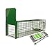 Produktbild Holtaz Fallen Strong Grün 140x34x42 cm 1 Tür Marderfalle Katzenfalle Fuchsfalle Biberfalle Tierfalle Kastenfalle Drahtfalle Lebendfalle Mit Extra Köder