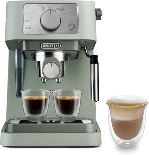 Combiné expresso cafetière Delonghi De'Longhi Stilosa EC260.BK - Machine à café avec mousseur à