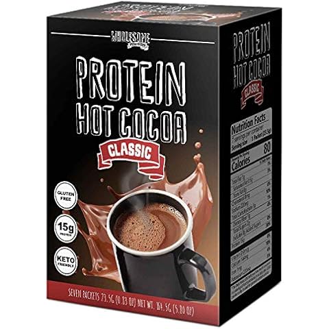 Protein Hot Chocolate, Keto Hot Chocolate Mix, Low Carb Hot Cocoa, 15g Protein, 2g Net Carbs, Low in Sugar, Instant Hot Coco, 7 Individual Macro-Controlled Packages (Classic, 1 Pack) Cover