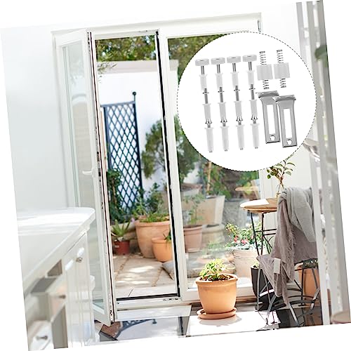 Homoyoyo 1set Bifold Door Hardware Kit Assortment para repuesto de rodillos de puertas de clóset robusto y para instalación miniatura 5