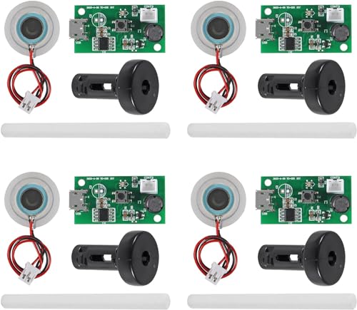 Image of Shockley USB Humidifier Module Spray Circuit Board Atomization 5V Plate Atomizer DIY Incubation Experimental Equipment Ultrasonic Mist FOG FOGGER Maker Humidifier Disc 108KHz PCB for Home (4 Piece)