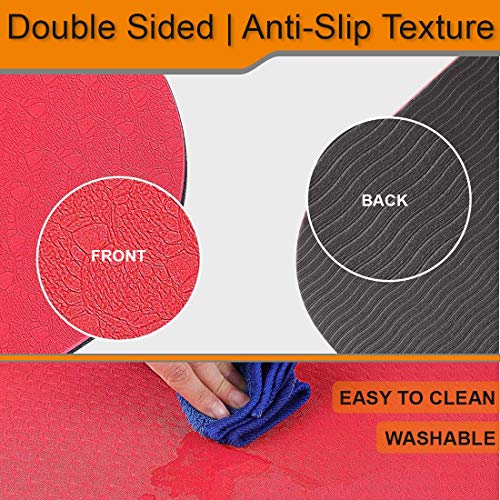 Fitonix Yoga Mat - TPE Non-Slip Surface Exercise Mat - High-Density Body Alignment System - Eco-Friendly for Fitness - Lightweight, Ideal Size for Workout, Floor Exercise, Pilates (Purple)) - Image 3