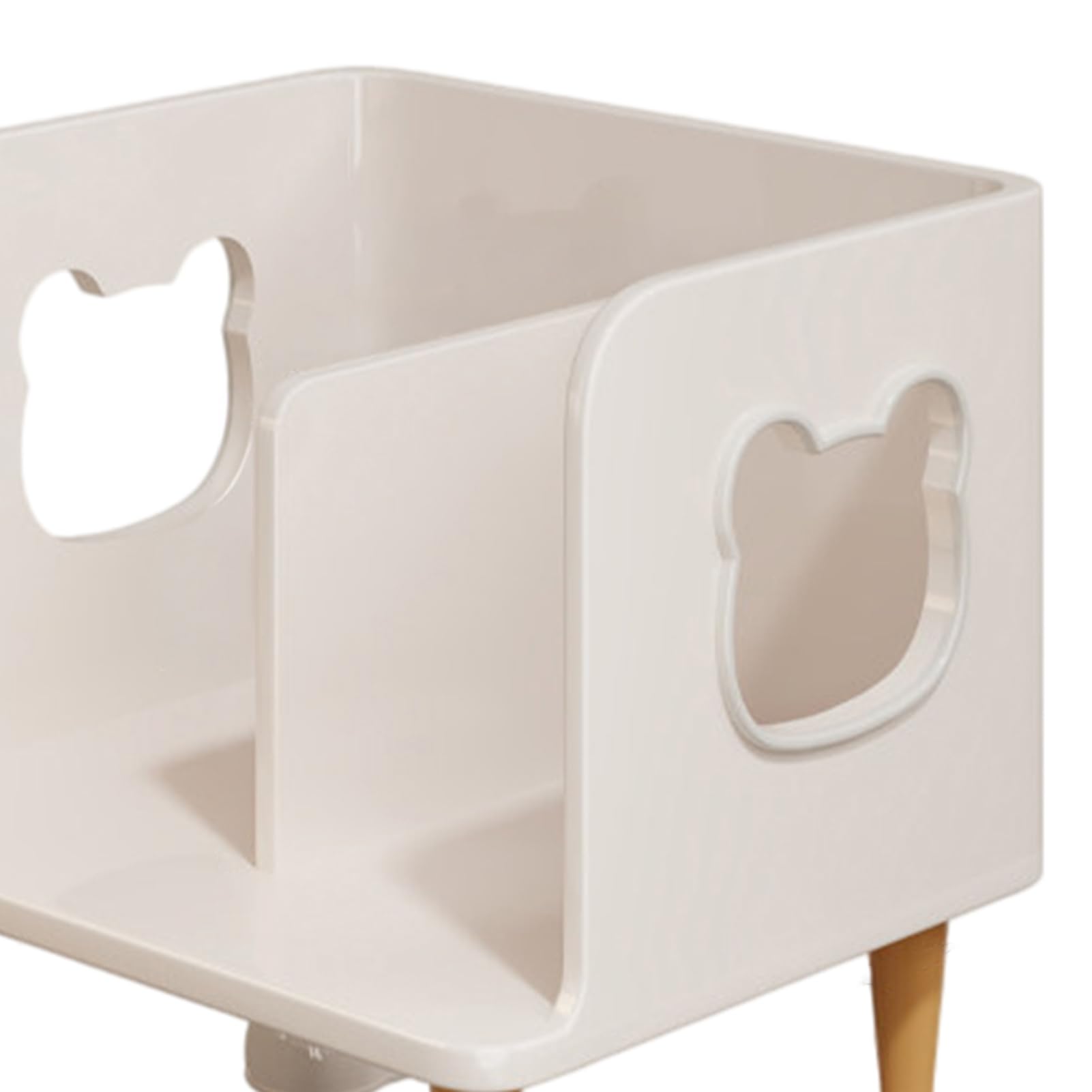 Simpatico fermalibri per scrivania – Mensola porta libri per bambini pastello con multi-scomparto, base anti-ribaltamento e design aperto, decorazione per libri di testo, quaderni e penne