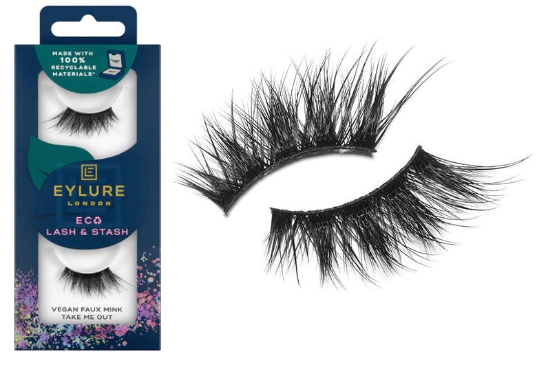 EylureEco Lash & Stash Vegan Faux Mink False Eyelashes- Take Me Out