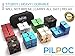 PILPOC theFube Infinity Cube Fidget Desk Toy - Aluminum Infinite Magic Cube with Case, Sturdy, Heavy, Relieve Stress and Anxiety, for ADD, ADHD, OCD (Black Red)