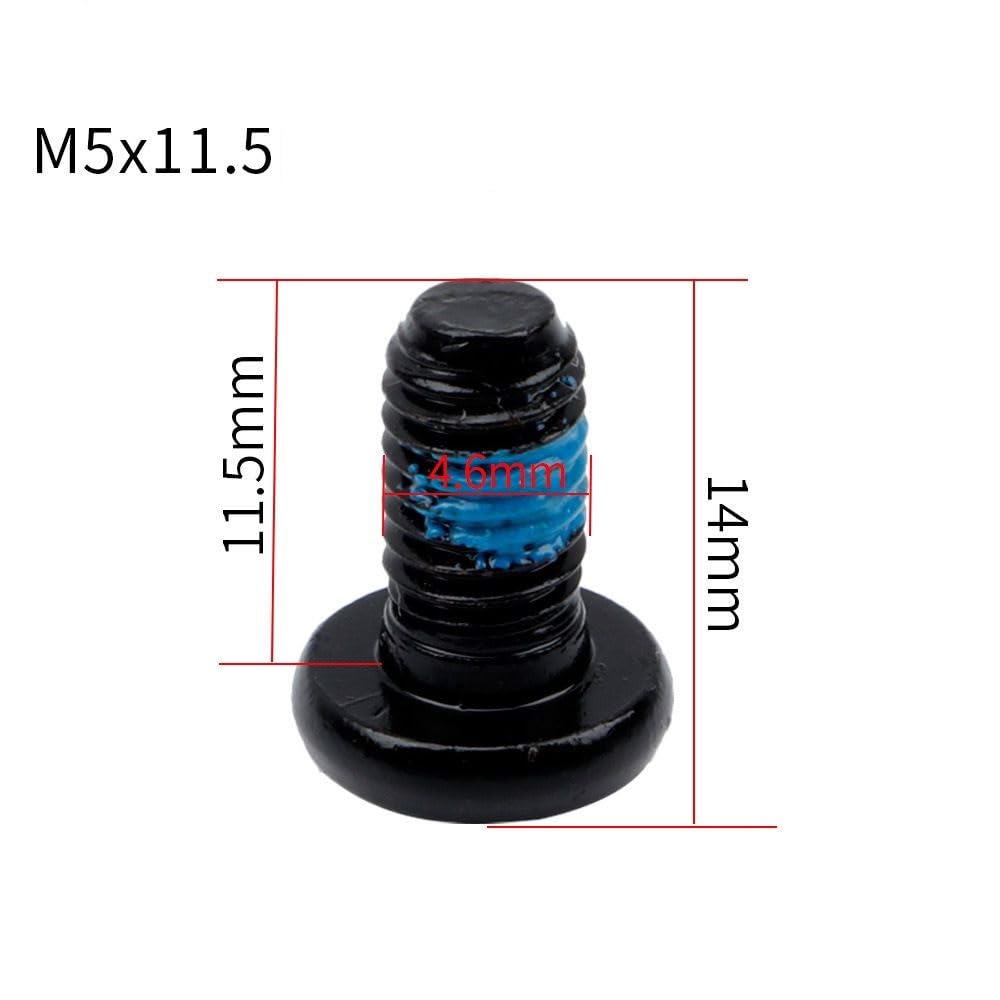 24 Pcs Bicycle Disc Brake Bolts M5x10mm MTB Rotor Bolts Black Bicycle Rotor Screws Disc Rotor Bolts with 1 Pcs T25 Torx Wrench L for Road Bike Mountain Bike - Image 2