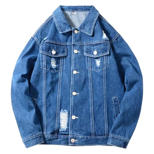 Chaqueta vaquera resistente con botones para evitar el desgaste diario