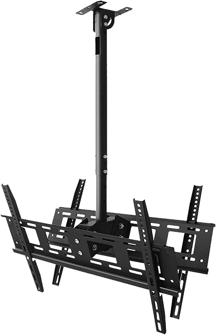 Support TV suspendu plafond pour fixer un grand écran LCD 40 à 75 pouces sans mur libre