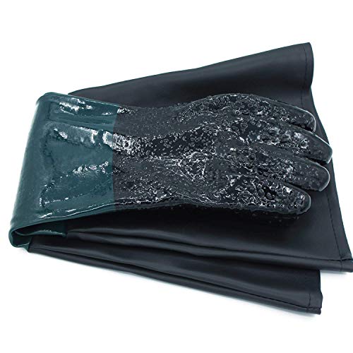 23.6\" Sandblasting Protection Rubber Gloves for Sandblast Cabinets - Thumbnail 7