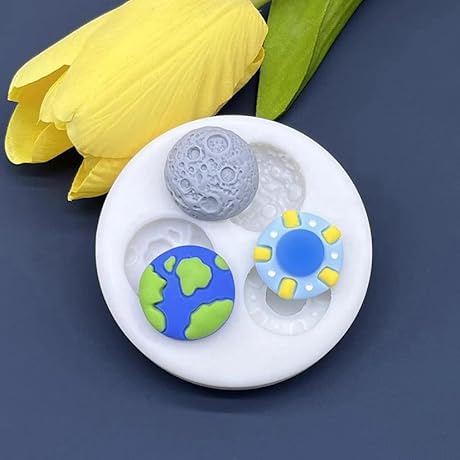 FLYING SAUCERS Candy Silicone Sugarcraft Mold