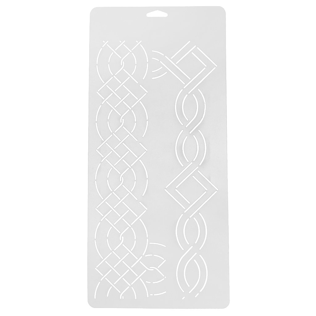 2Pcs DIY Floral Stencil Quilting Stencil Template per Cucito Patchwork