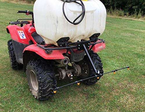 Spray Boom Vehicle Spraying Boom Attachment, Telescopic 5 Nozzles Boom, 4ft Wide, Quad Bike Spray Boom, Utility vehicle Spray Boom Attachment, Tank Not Included