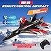 RoofWorld New Upgrade SU27 RC Airplane, Remote Control Fighter Toys, 2.4GHz 6-axis Gyro Stabilizer RTF Glider Aircraft Plane with 2 Batteries Easy to Fly Outdoor Toy for Adults Kids Beginners Boys