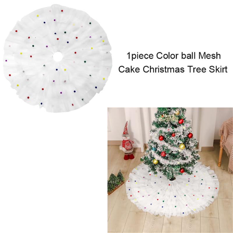 KONVINIT Gonna Albero di Natale in Finta Pelliccia - Tappeto Peluche