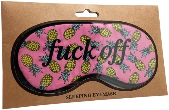 Pineapple F*ck Off Pink Eye Mask for Sleeping - Adults & Women's Sleep Mask, Eye Patches - Image 3