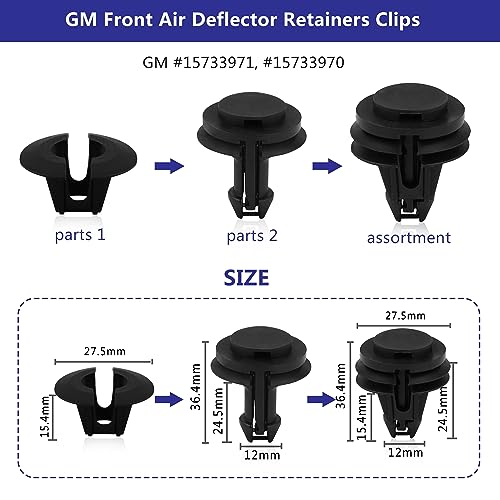 Image of Car Bumper Clips Shield Retainer Clips Plastic Rivets 1001PCS Automotive Push Pins Assortment Xmas Tree Fasteners Kit Most Common Sizes Auto Body Push Pin with Removers for Ford Honda Chrysler GM