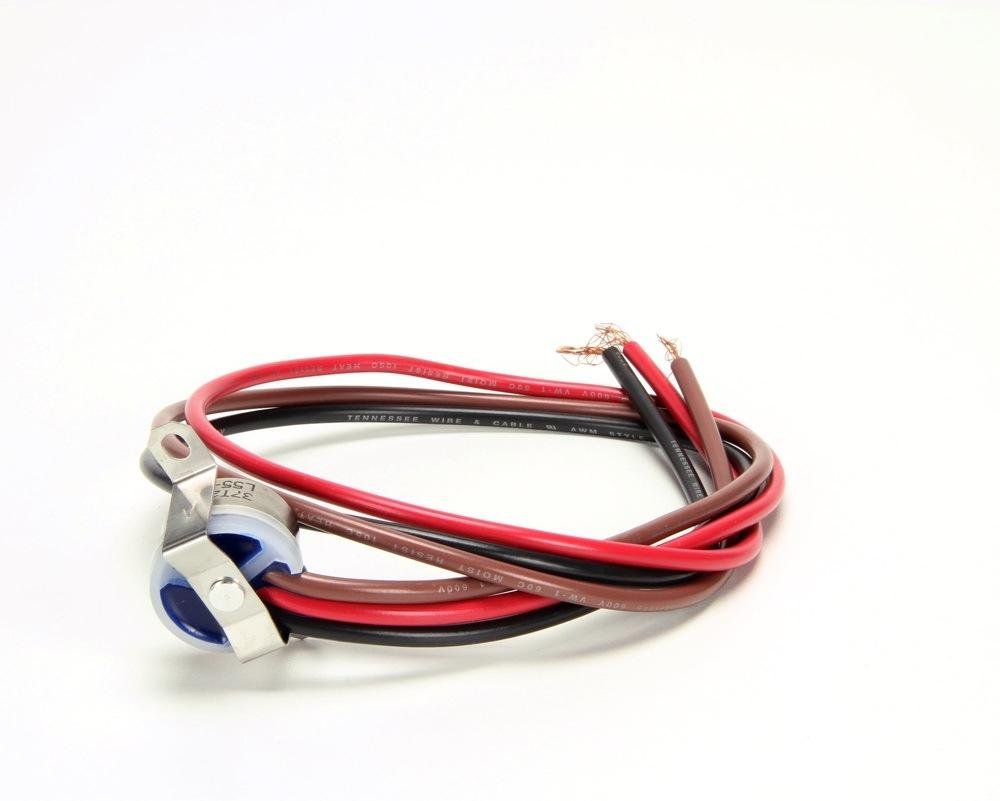 TRUE 800316 SWITCH DEF TERM 37T23 FREEZER - Push Button Toggle - Stainless Steel - Red - Manual - 1 Count