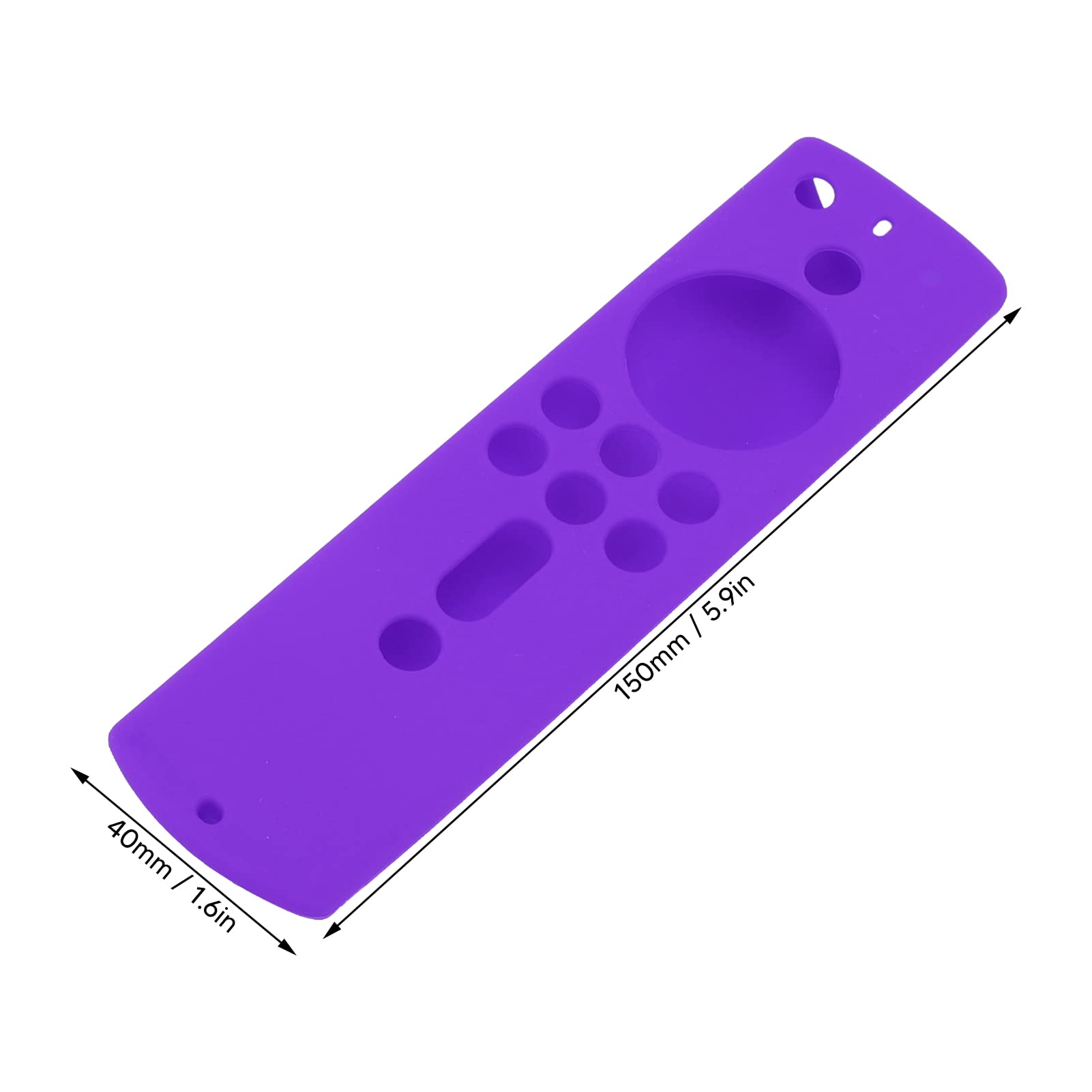 Stoßfeste, rutschfeste Silikon-Schutzhülle für die Fernbedienung des Fire TV Stick 4K 2018, Hautfreundliche Silikonhülle für den Familiengebrauch (Lila)