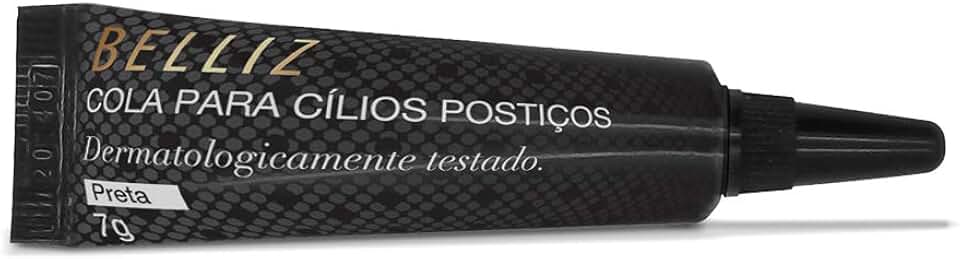 Cola para Cílios Postiços, Belliz, Preto