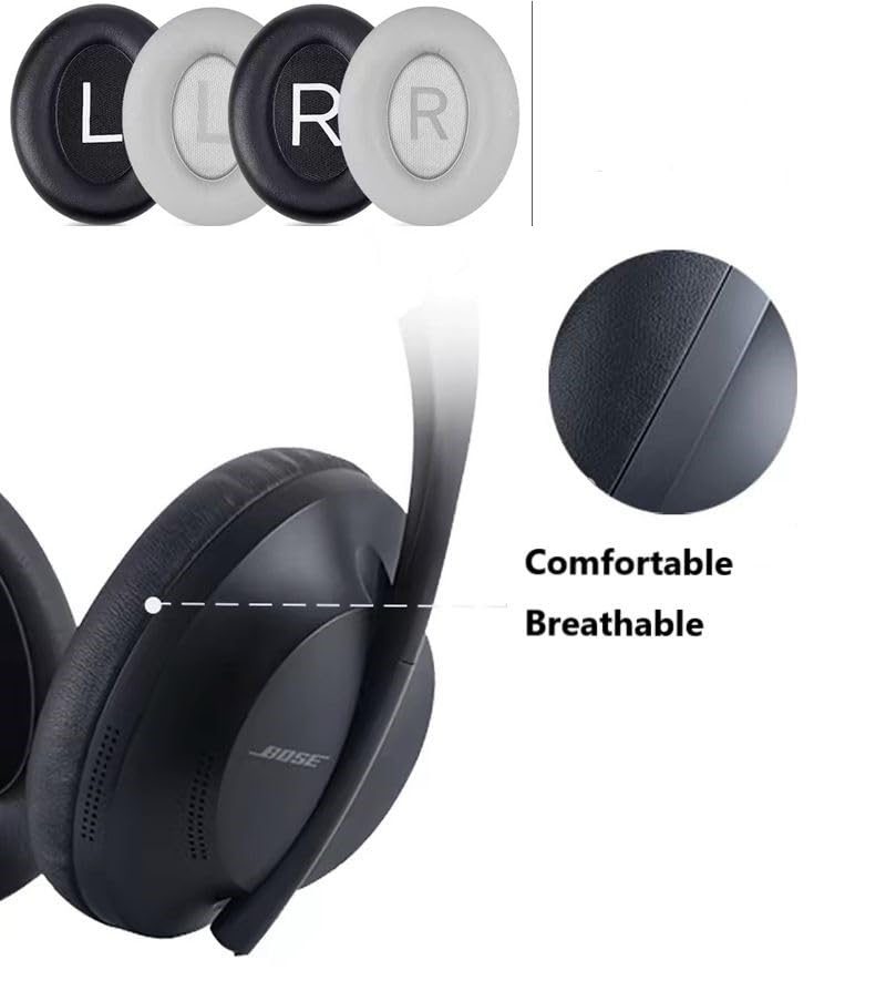 Replacement Earpads Cover, Ear Pads Cushions para audífonos Bose 700 (NC700) Noise Cancelling Over-Ear (Negro) miniatura 3