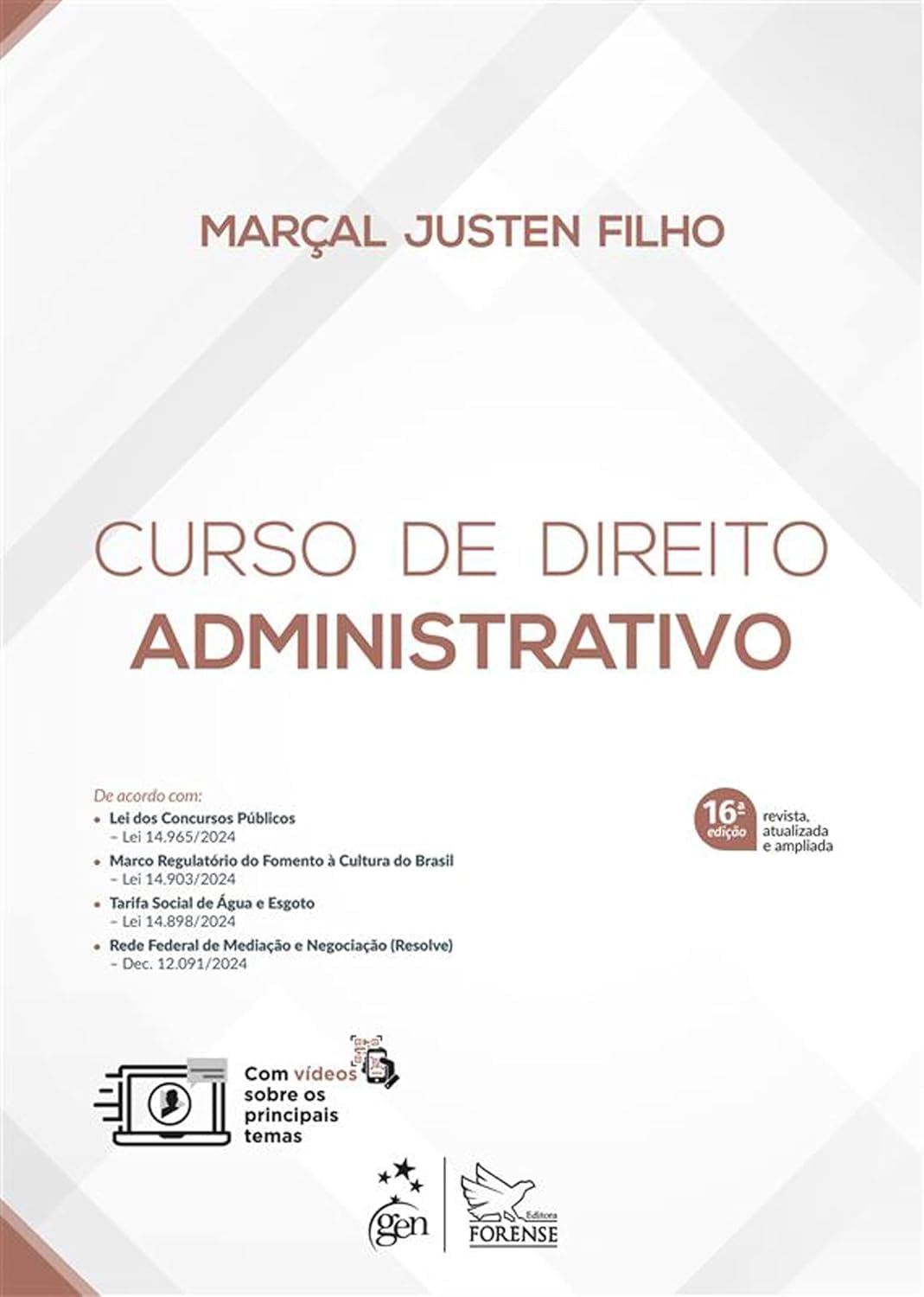 Capa de Curso de Direito Administrativo - 16ª Edição 2025