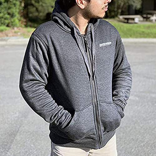 DFNDR Mens Full Zip Smart and Armored Hoodie Perfect for Summer3