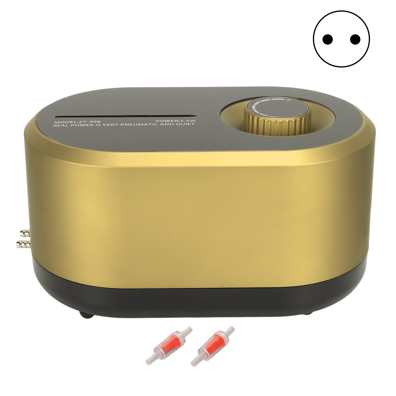 Aquarium-Sauerstoffpumpe, Extrem Leiser Betrieb, Stromausfall, Selbststart, ABS, 1 für 4 Aquarium-Luftpumpe, Elektrische Niveauanpassung für Aquarien