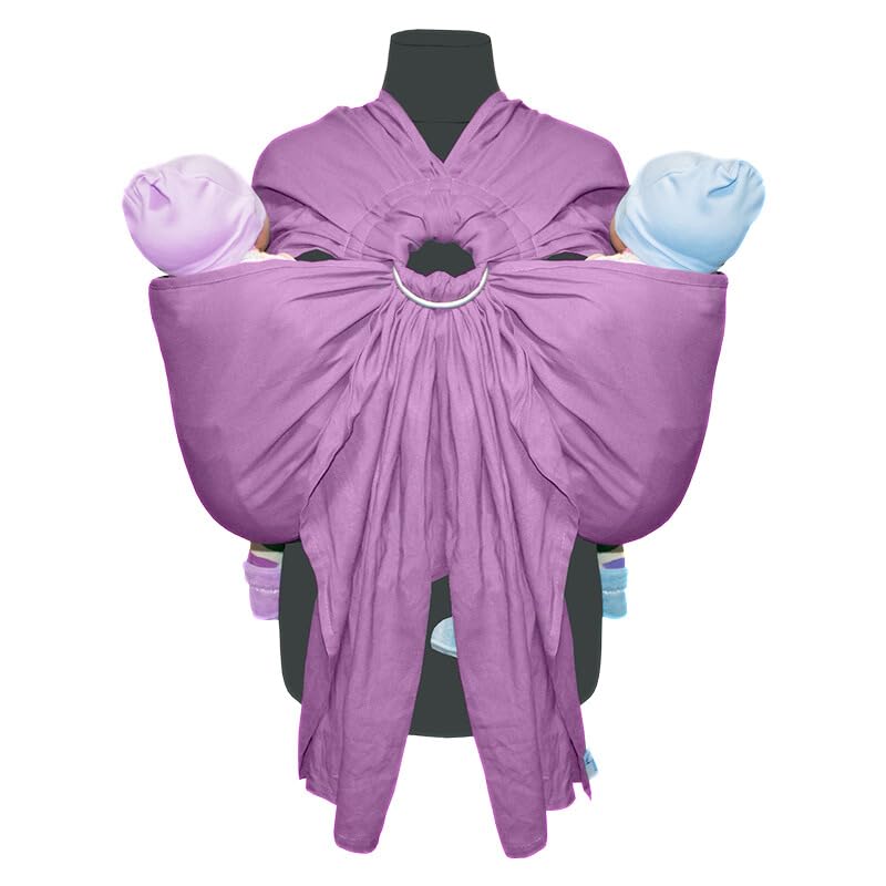 Pink twin baby ring sling