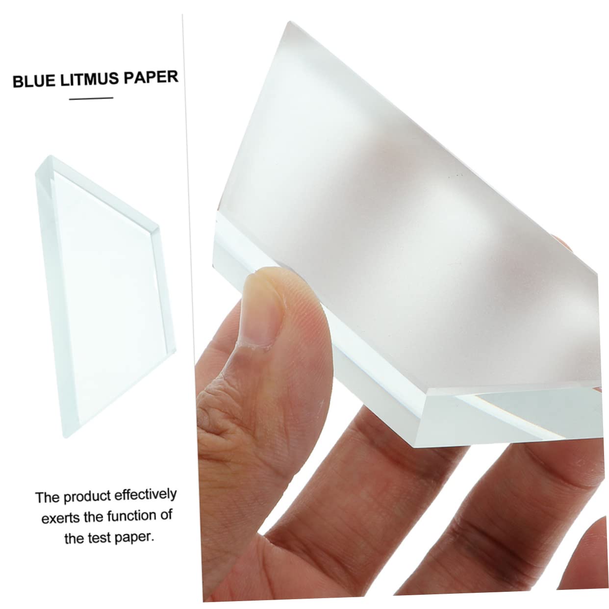 MUCKLILY 2Pcs Optical Glass Lens for Middle School Physics Teaching Apparatus Trapezoidal Optical Glass Bricks for Educational Experiments and Demonstrations