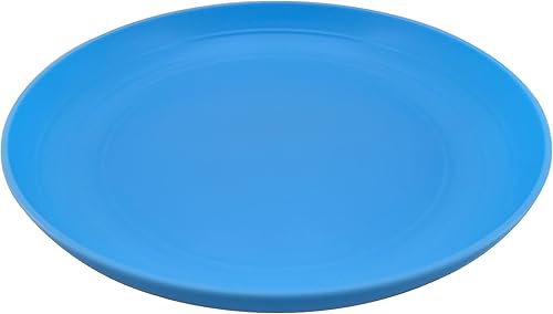 Miniatura 8 de AOYITE Juego de 8 platos de plástico reutilizables de 8 pulgadas, platos de plástico irrompibles, sin BPA, aptos para lavavajillas y microondas,