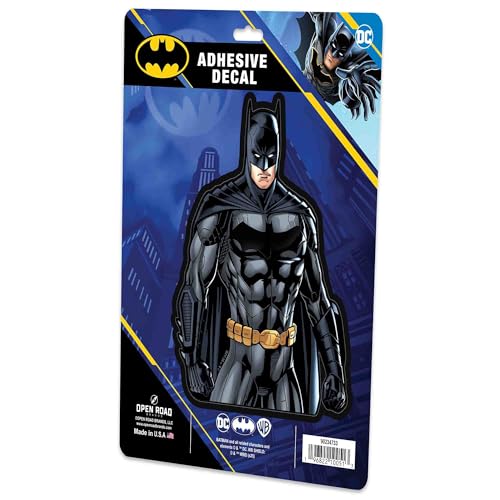 Image of DC Comics Batman Adhesive Vinyl Decal - Striking Batman Sticker for Car, Window, Water Bottle or Laptop