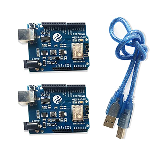 ESPDuino Development Board Control Kit Internet of Things Equals WiFi + UNO R3 Development Board Compatible with Arduino IDE Remote Control for DIY RC Robot Part