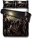 Produktbild NBAOBAO The Vampire Diaries Bettwäsche-Sets Ultraweiche 3D-Druck-Bettbezug-Set aus Mikrofaser 3-teilig, einschließlich 1 Bettbezug 2 Kissenbezug80 x 80 cm (Vampir 03, 135x200cm+80x80cmx2)