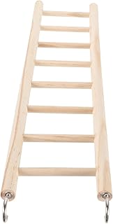 Parliky Escada De Escalada De Hamster Brinquedos De Hamster Suprimentos De Hamster Escada De Gaiola De Papagaio Escada De Pássaro Pendurado Escada De Madeira De Periquito Brinquedos De