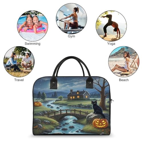 Bolso Maletín Negro Gato para Laptop y Oficina miniatura 4