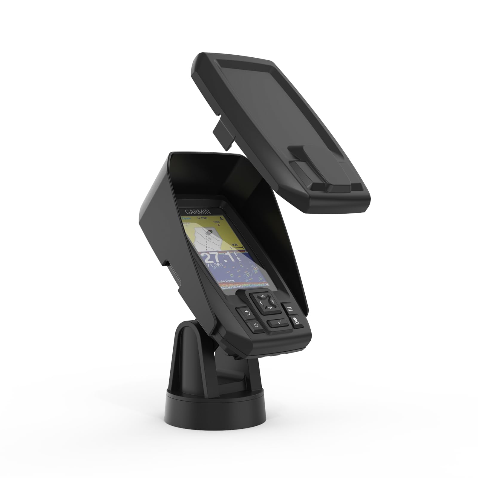 Protective Screen Cover and Anti-Glare Sun Visor Kit for Garmin Striker 4 3.5inch Fishfinder