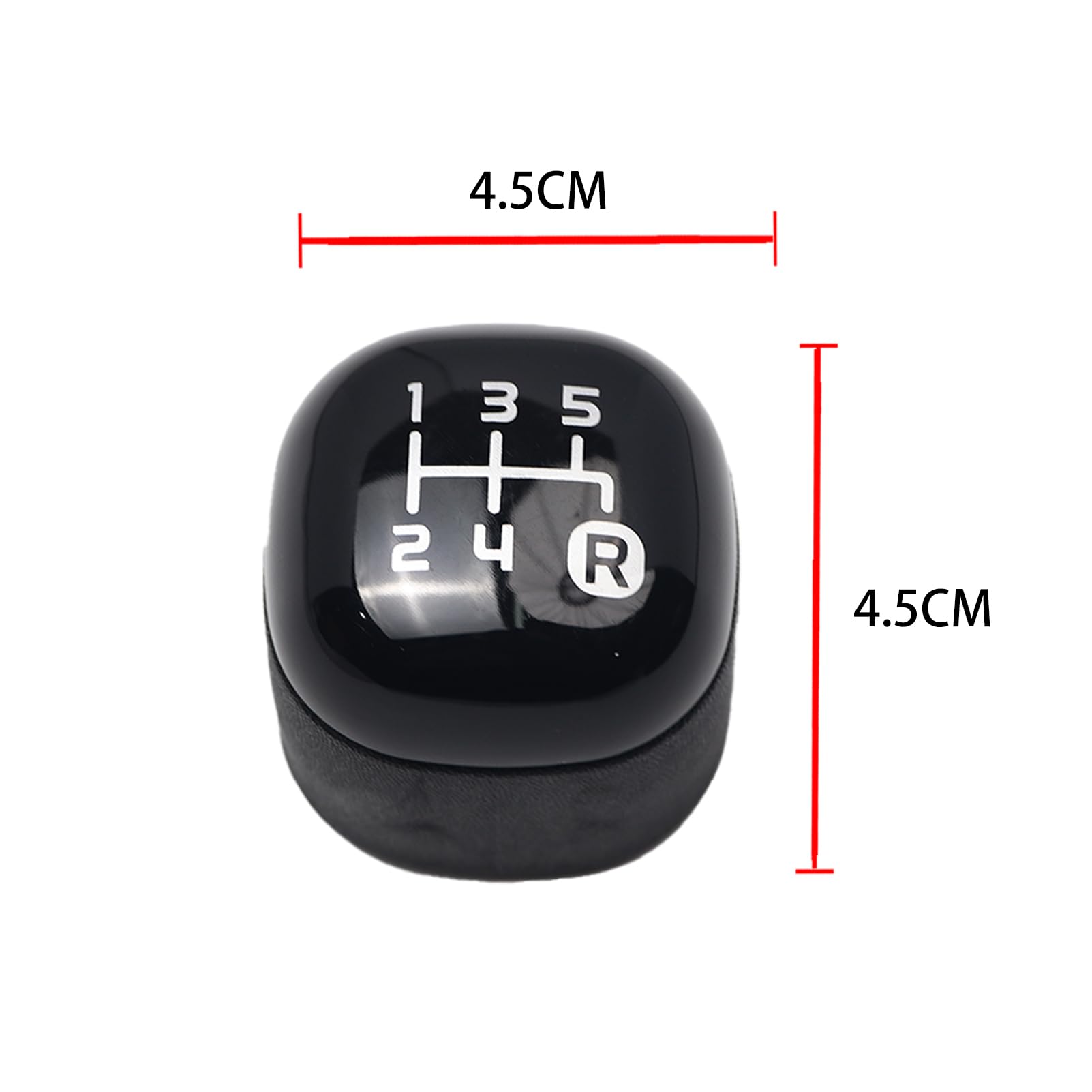 Pomello del Cambio a 5 Marce compatibile con Panda X58L dal 2012 Pomelli Leva Cambio Panda Nero 502942700