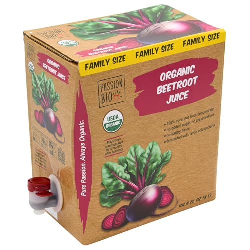 Image of Passion Bio Organic Beet Juice, Fermented, Bag-in-Box, 101.4 fl oz