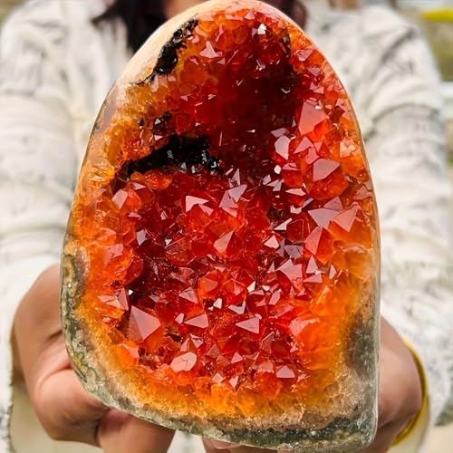 Orange Crystal Geode Cluster 200-300g...