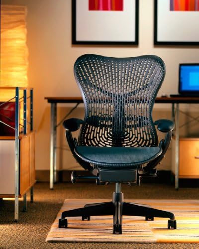 Mirra Chair by Herman Miller: Fully Featured w/Forward Tilt - Adjustable Arms - FlexFront Seat - Tilt Limiter - Lumbar Support - Hard Floor Casters - Graphite Frame/Graphite Seat - Thumbnail 4