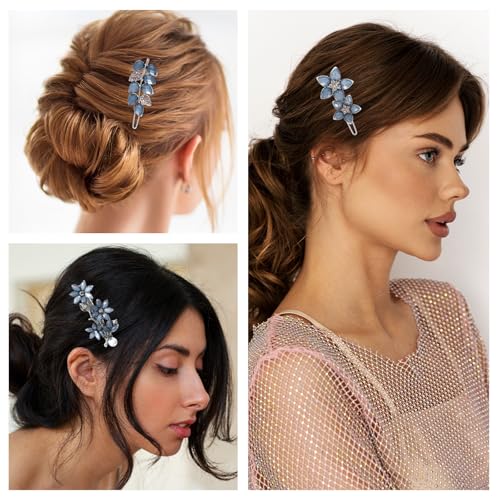 Set de 3 Clips Vintage con Strass para Cabello 2 Pulgadas miniatura 6