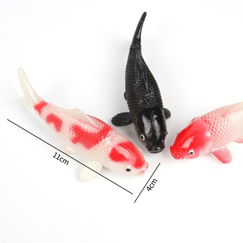 LIBERGA 4 Pcs Simulated Fish Refrigerator Magnets Carp Shape Fridge Magnets, Funny Decoration for Kitchen, Office Whiteboard : Home & Kitchen