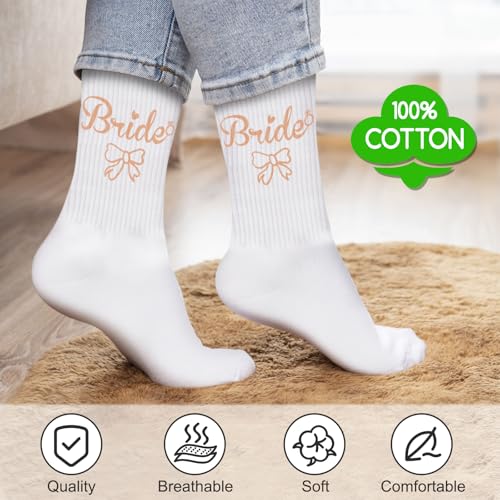 Image of Juesly Bride Gifts with Bride Socks,Wifey Socks as Bachelorette Gifts for Bride,Gifts for Wife