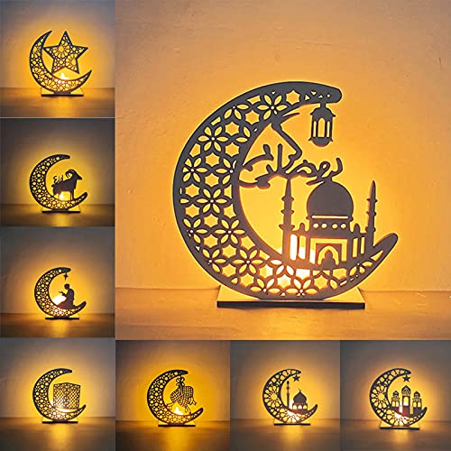 Ramadan Mondlampe Mit Fernbedienung – 16 Farben, LED, Für Festliche Stimmung