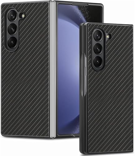 Rungos For Samsung Z Fold 6 Case [Slim Fit] [Carbon Fiber Texture] [Support Wireless Charging] Sturdy Protective Galaxy Case Lightweight Phone Bumper Cover 2024