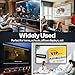 VIVOHOME Projector Screen Pull Down, 16:9 100 Inch Retractable Projection Screen, HD 4K Manual Pull Movie Screen for Home Theater, Cinema, Office (87x49 Inch White)