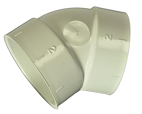 Sistema Central de aspiradora construido en PVC codo 45grados bi-9013