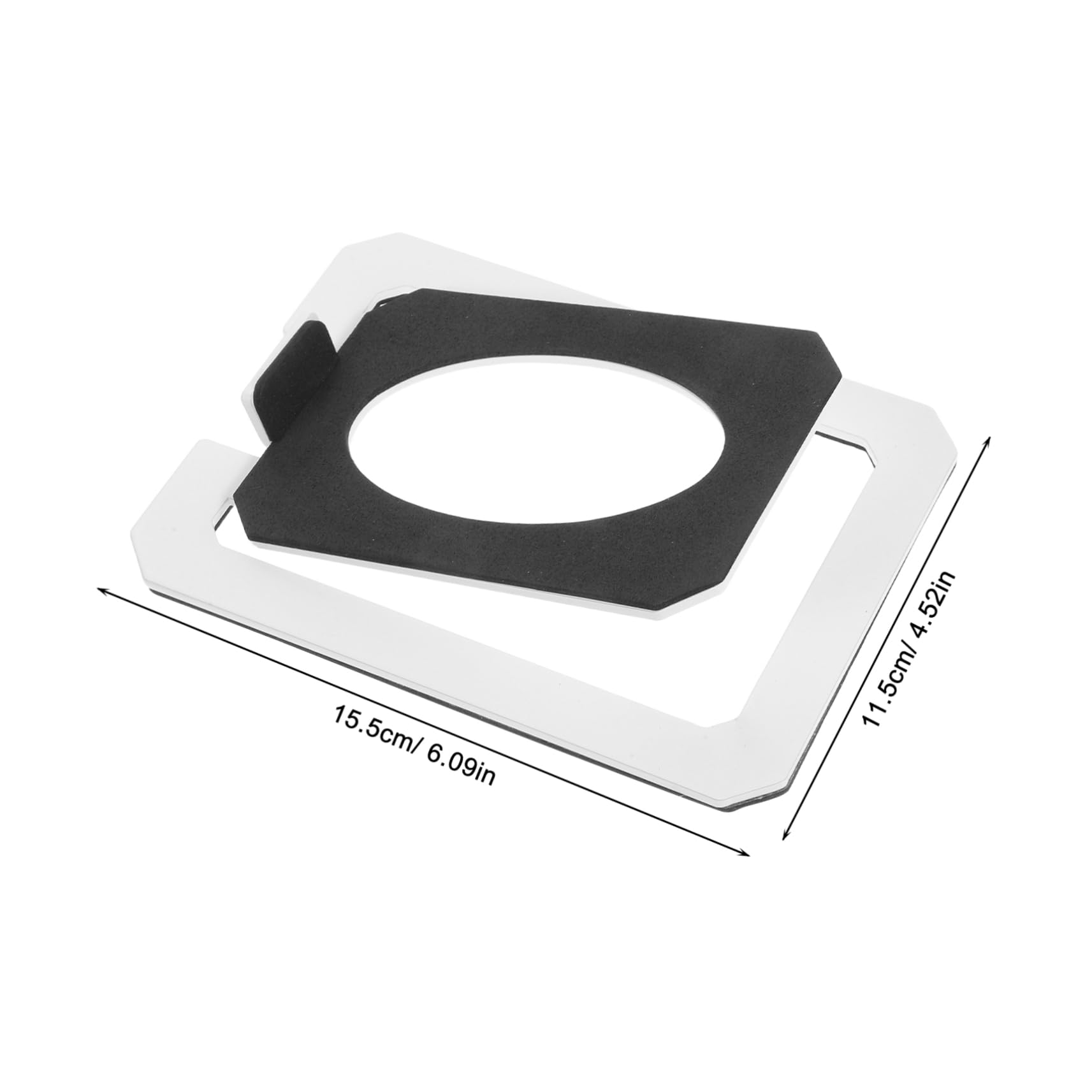 BESPORTBLE Metal Desktop Speaker Stand with Tilted Holder for Home Office Speaker Base Tray for Gaming and Studio Use Easy Installation and Sturdy Build