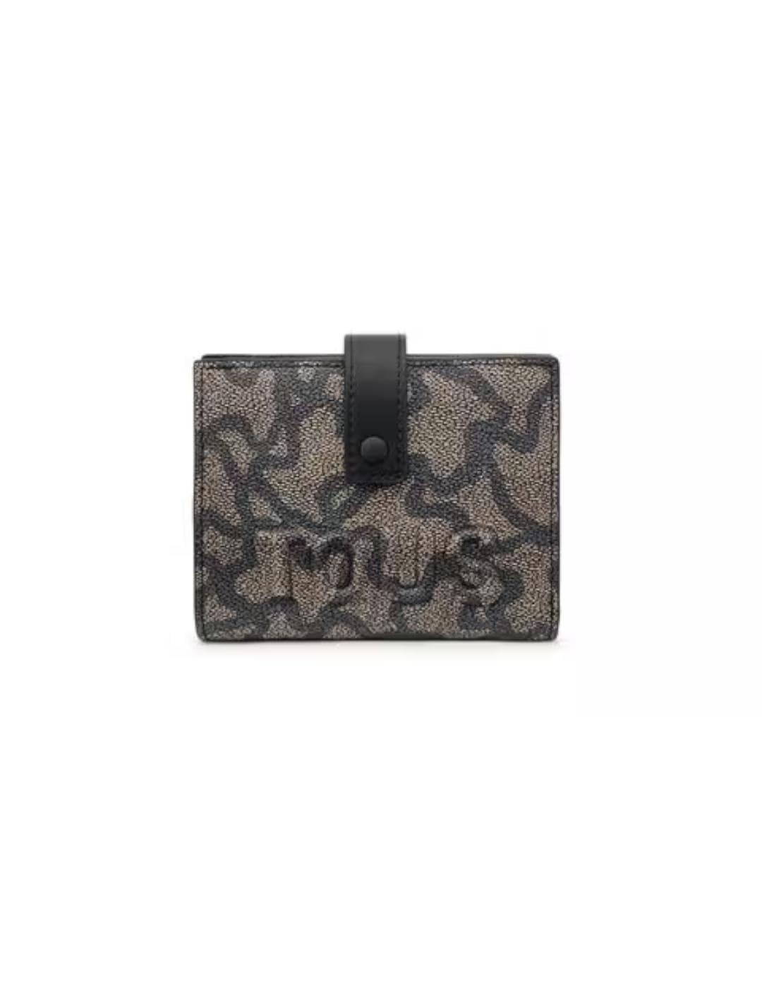 Tous Kaos Icon Black & Brown Print Purse